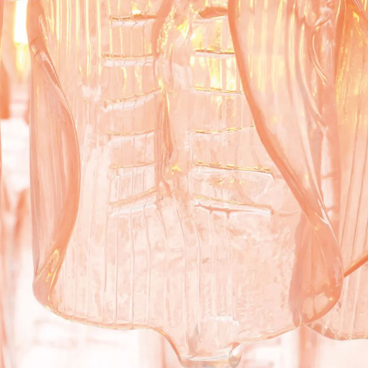 Luxus Hotel & Wohnzimmer Kronleuchter Rosa / Antik Messing Ø 85 x H. 61,5 cm