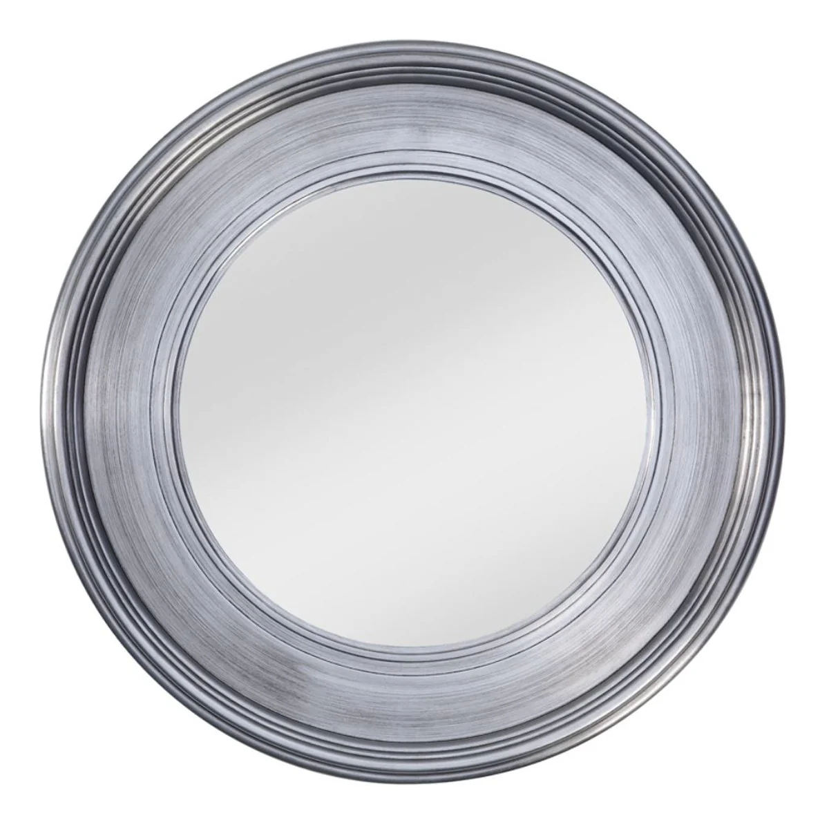 Wohnzimmer Wandspiegel Silber Ø 94 cm - Luxus Wohnzimmer Accessoires