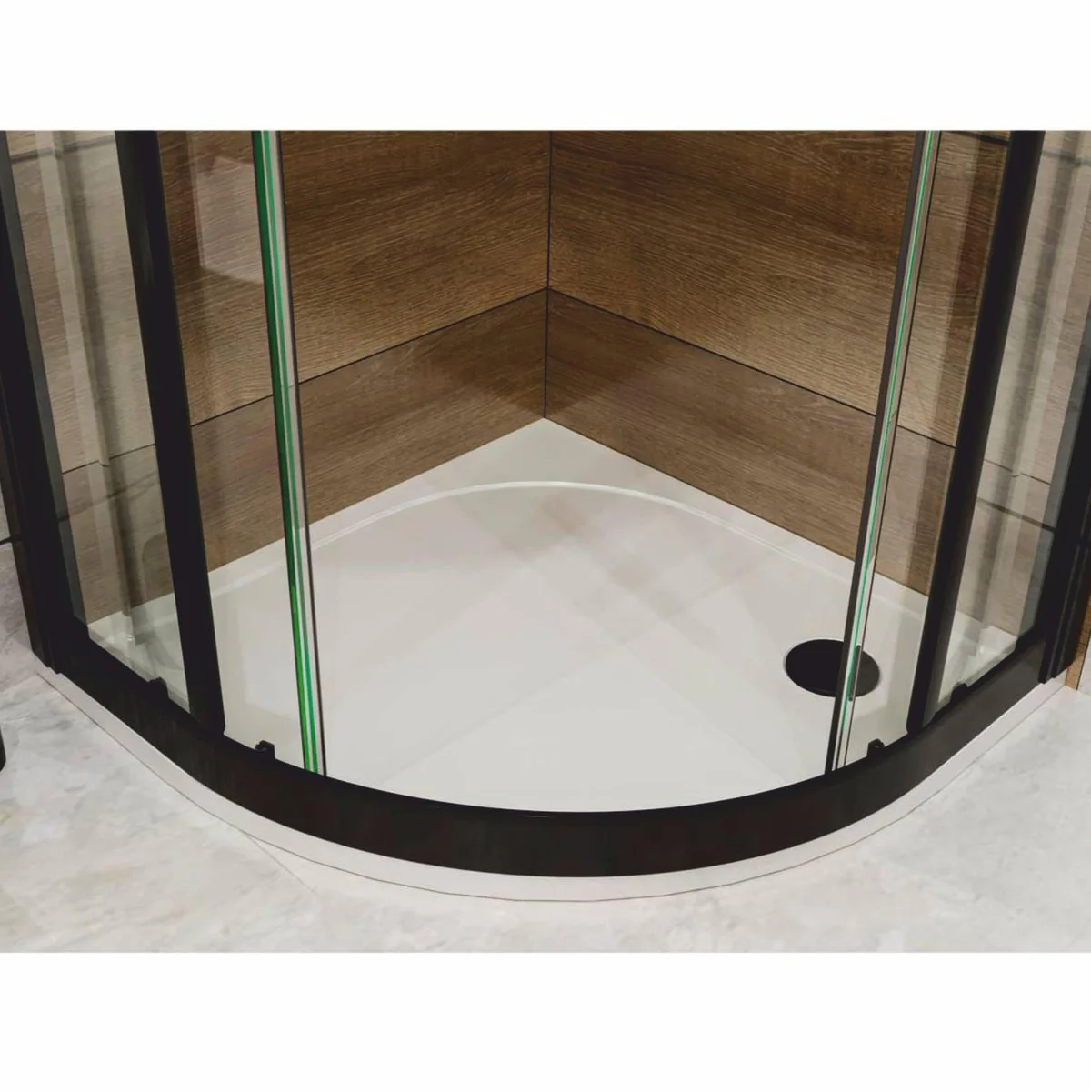 Luxus Duschwanne Hochglanz Weiß 79,4 cm - Badezimmer Interior