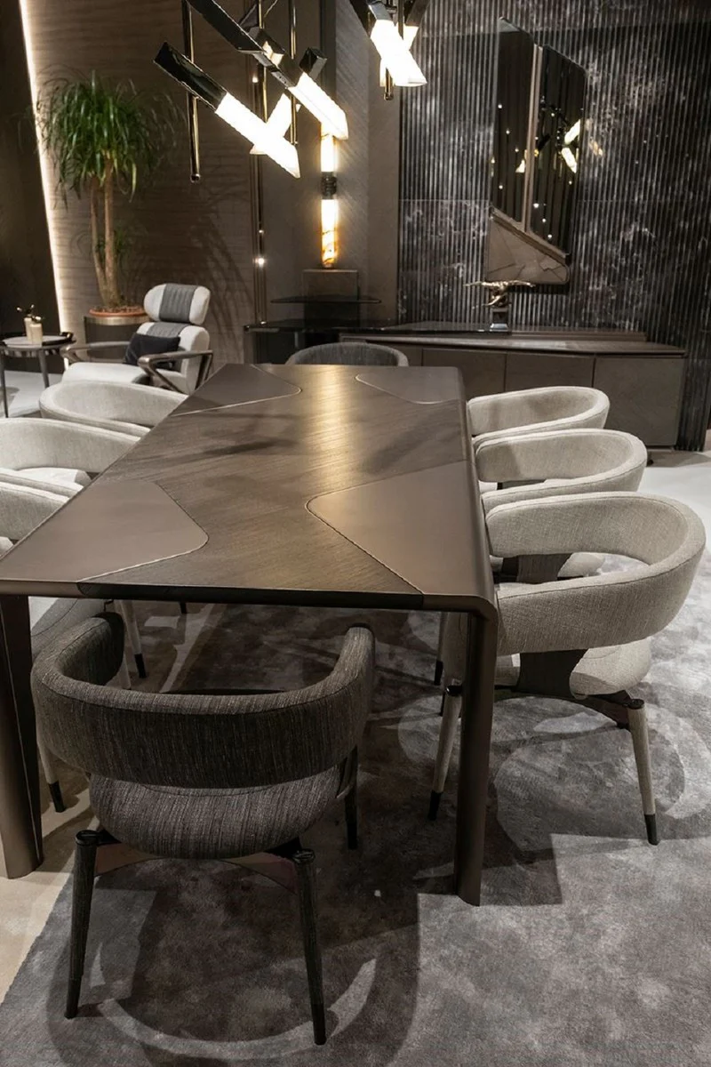 Luxus Wandspiegel Dunkelbraun / Bronze 50,6 x 7 x H. 140,3 cm - Wohnzimmer Spiegel - Hotel Spiegel - Wohnzimmer Möbel - Hotel Möbel - Luxus Möbel - Luxus Interior