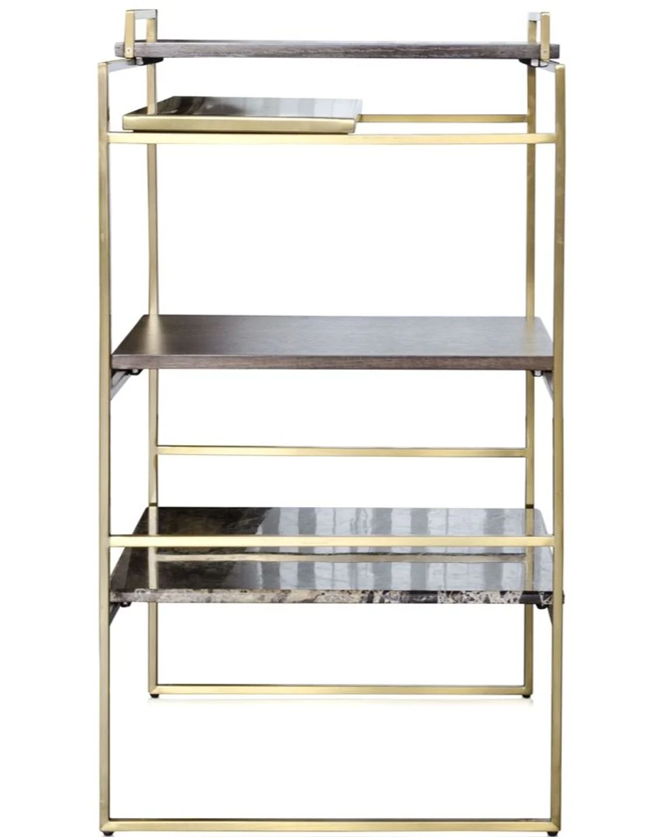 Luxus Designer Beistelltisch Gold 45 x 45 x H. 80,5 cm - Designer Möbel