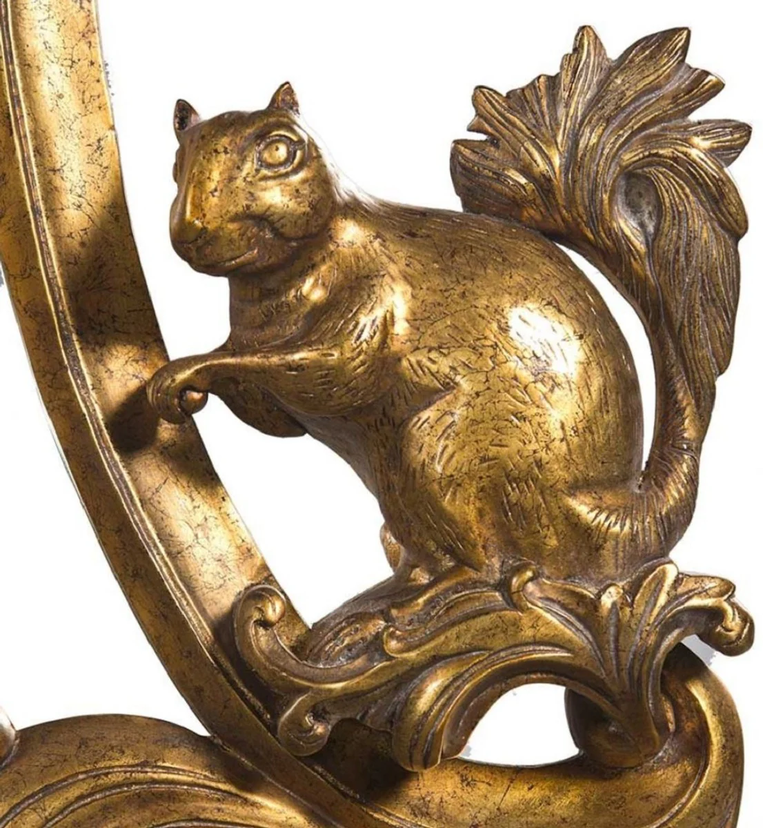 Luxus Barock Spiegel Antik Gold 128 x 8 x H. 223 cm - Prunkvoller handgeschnitzter Wandspiegel im Barockstil - Antik Stil Garderoben Spiegel - Wohnzimmer Spiegel - Barock Möbel