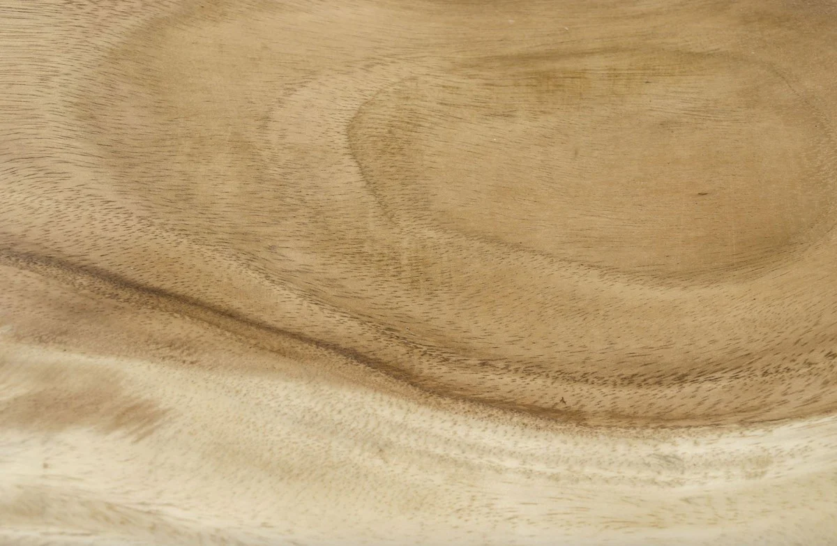 Luxus Wohnzimmer Beistelltisch Naturfarben 60 x 30 x H. 40 cm - Designer Wohnzimmermöbel