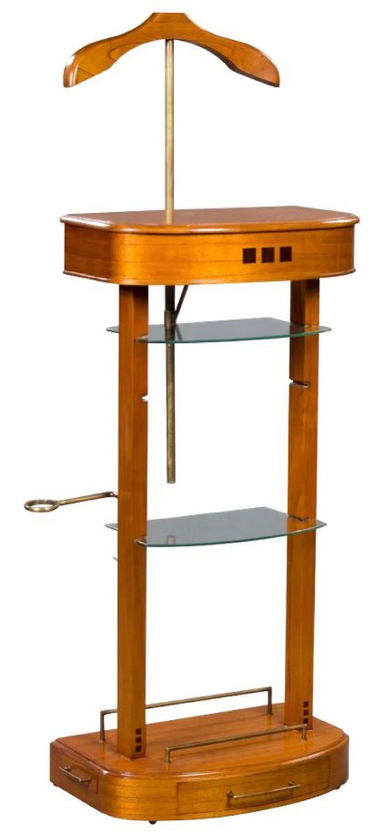 Luxus Dressboy Hellbraun 52 x 34 x H. 100 cm - Kleiderständer - Garderobenständer - Stummer Diener - Schlafzimmer Accessoires - Hotel Accessoires