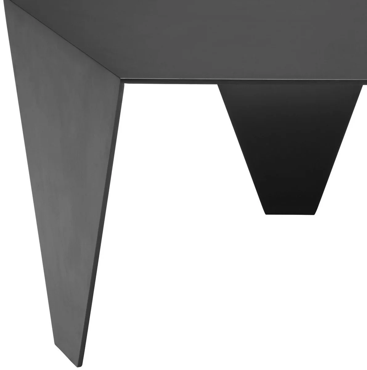 Luxus Beistelltisch Bronzefarben 57,5 x 50 x H. 34,5 cm - 6 Eckiger Edelstahl Tisch - Luxus Wohnzimmer Möbel - Luxus Qualität