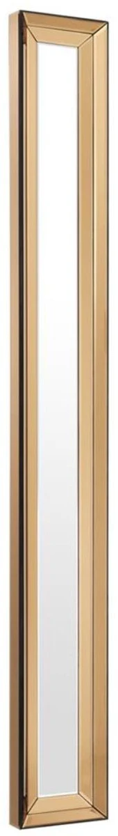 Luxus Spiegel / Wandspiegel Bernsteinfarben 24,5 x 6,5 x H. 200,5 cm - Hotel Möbel