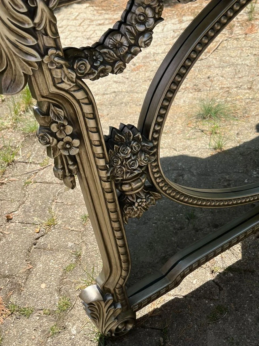 Barock Spiegel Silber 131 cm - Prunkvolle Barockstil Möbel