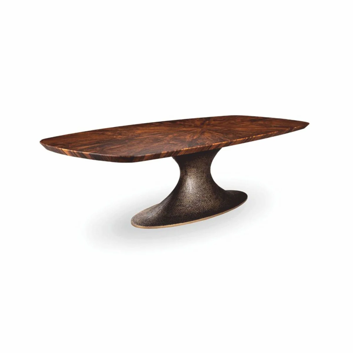 Luxus Esstisch Braun / Antik Gelbgold 260 cm - Esszimmmer Möbel