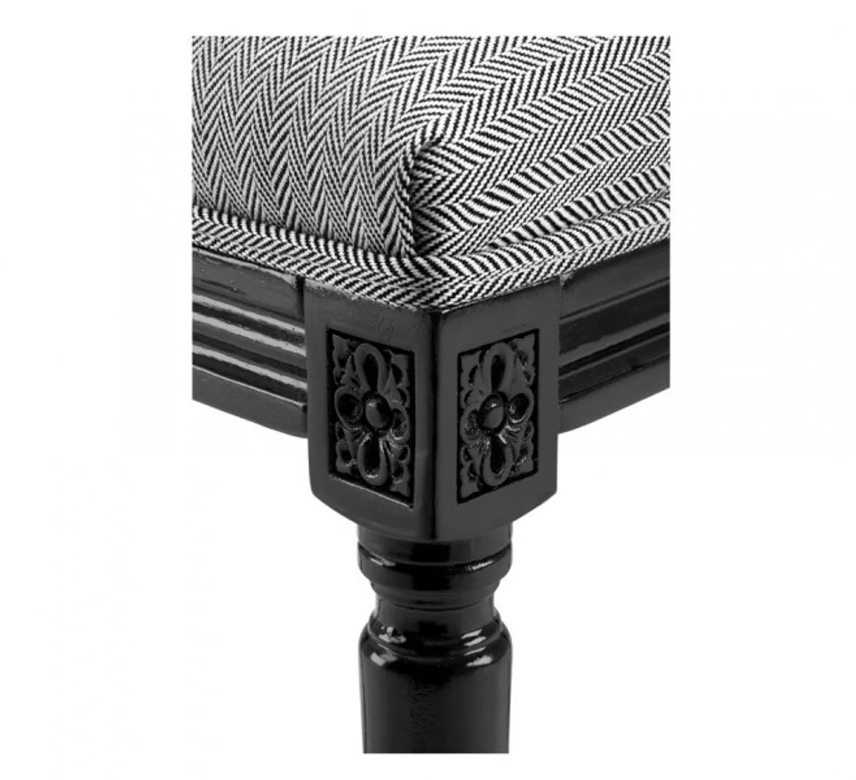 Luxus Esszimmer Stuhl Schwarz - Club Hotel Möbel