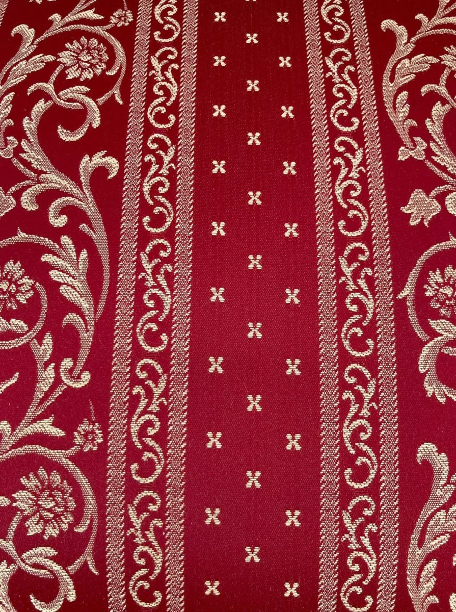 Luxus Barock Esszimmerstuhl mit Armlehnen Bordeauxrot / Gold / Braun - Prunkvoller Stuhl mit elegantem Muster - Barock Esszimmer Möbel - Luxus Qualität - Made in Italy