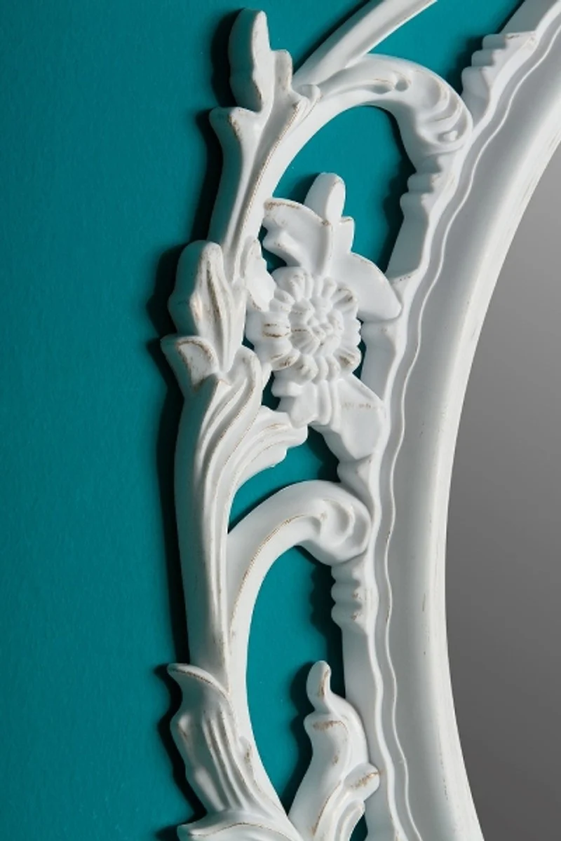 Barock Wandspiegel Weiß / Gold 58 x H. 84 cm - Barockstil Spiegel