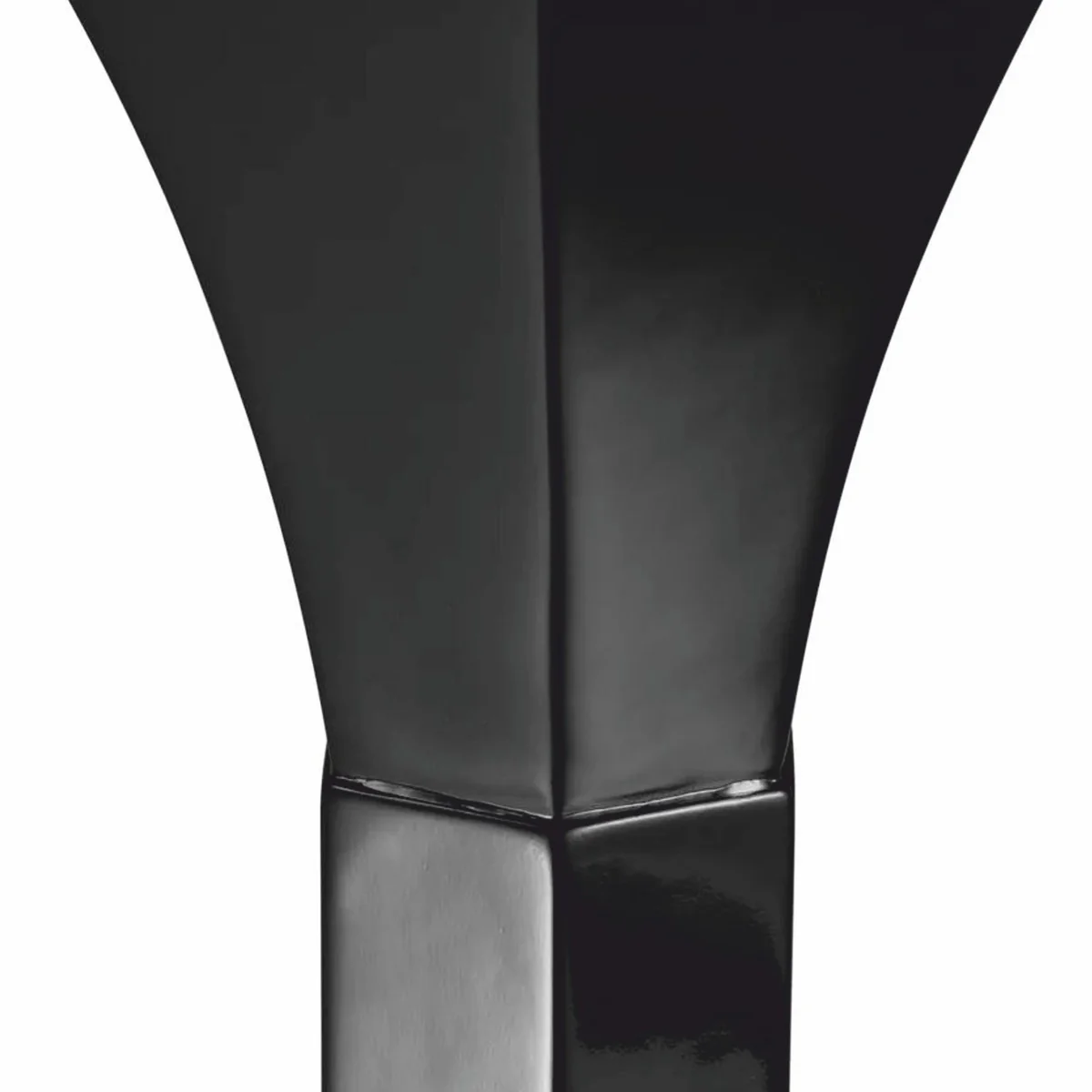 Luxus Mahagoni Beistelltisch mit Glasplatte Schwarz Ø 69 x H. 68 cm