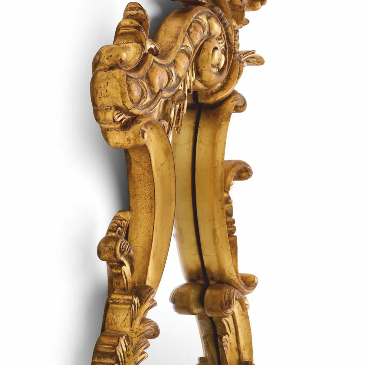 Luxus Barock Spiegel Set Antik Gold H. 80 cm - Barockstil Möbel