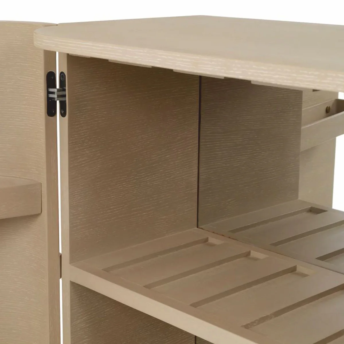 Luxus Barschrank / Weinschrank mit 2 Türen Beige H. 145,5 cm - Bar Möbel