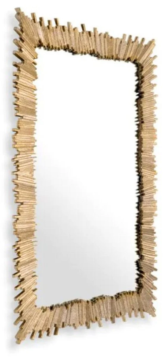 Luxus Aluminium Spiegel Gold H. 140 cm