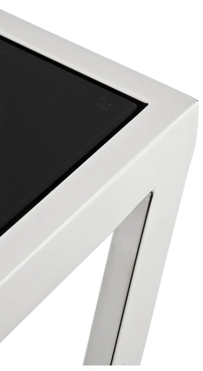 Luxus Beistelltisch Silber 40,5 x 40,5 x H. 110 cm - Designermöbel