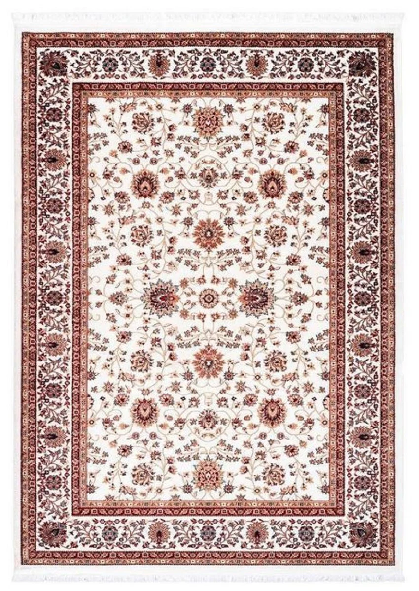 Wohnzimmer Teppich mit orientalischen Ornamenten Cremefarben / Mehrfarbig - Verschiedene Größen