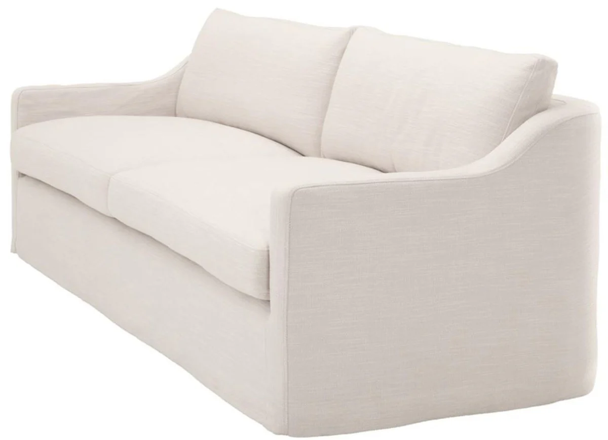 Luxus Wohnzimmer Sofa Weiß 230 x 100 x H. 75 cm - Wohnzimmermöbel