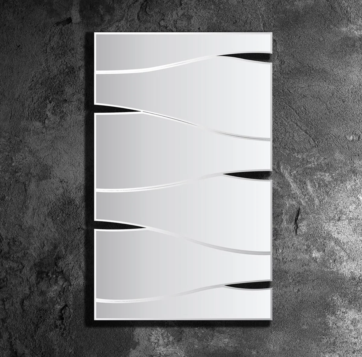 Designer Wohnzimmer Spiegel / Wandspiegel 70 x 113 cm - Luxus Kollektion