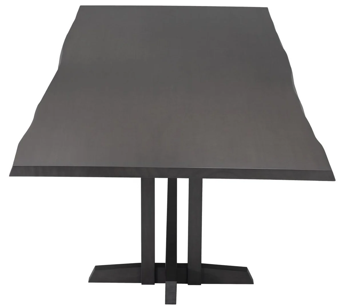 Luxus Mahagoni Esstisch Mokkafarben 290,5 x 128 x H. 77 cm - Massivholz Küchentisch - Rechteckiger Esszimmertisch - Luxus Esszimmer Möbel