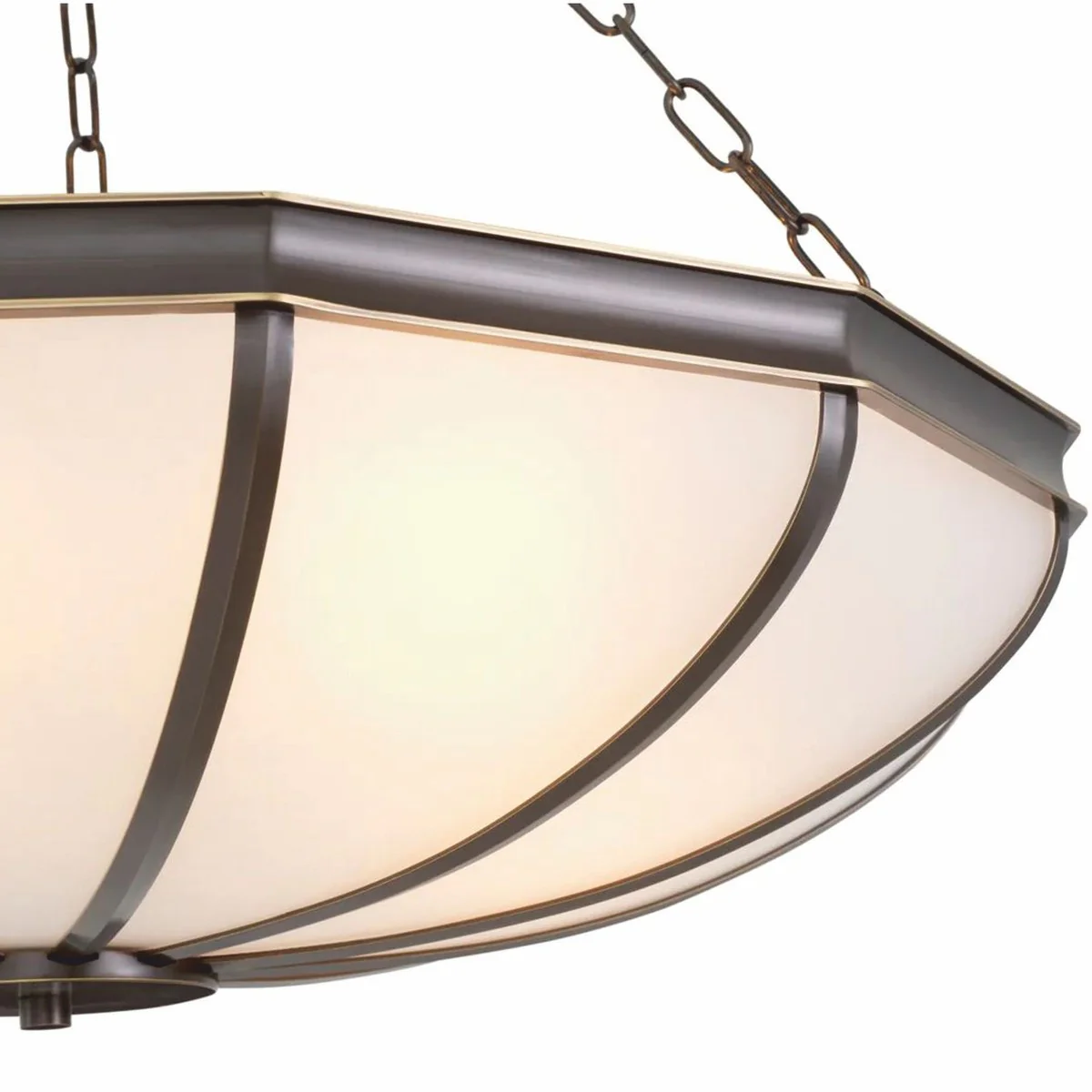 Luxus Kronleuchter Bronze / Weiß 60 cm - Luxus Möbel - Luxus Interior