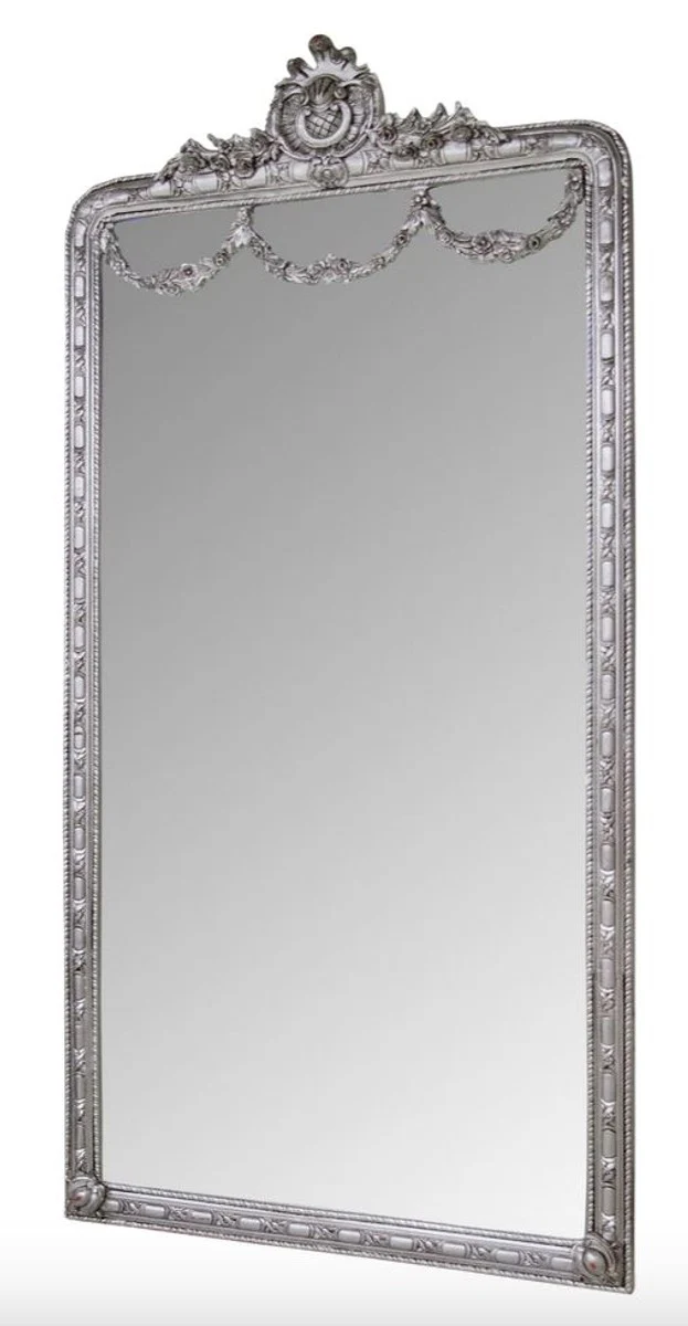 Barock Spiegel Silber 120 x H. 242 cm - Barock Wandspiegel