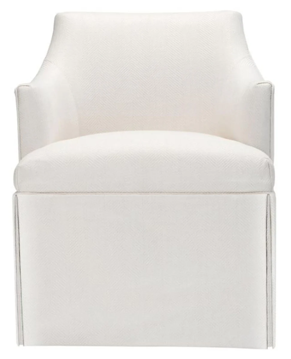 Designer Sessel Weiß 63 x 63 x H. 81 cm - Luxus Kollektion