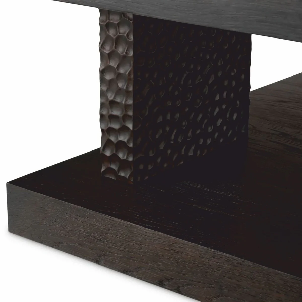 Luxus Couchtisch Schwarz 100 cm - Hotel & Wohnzimmer Möbel