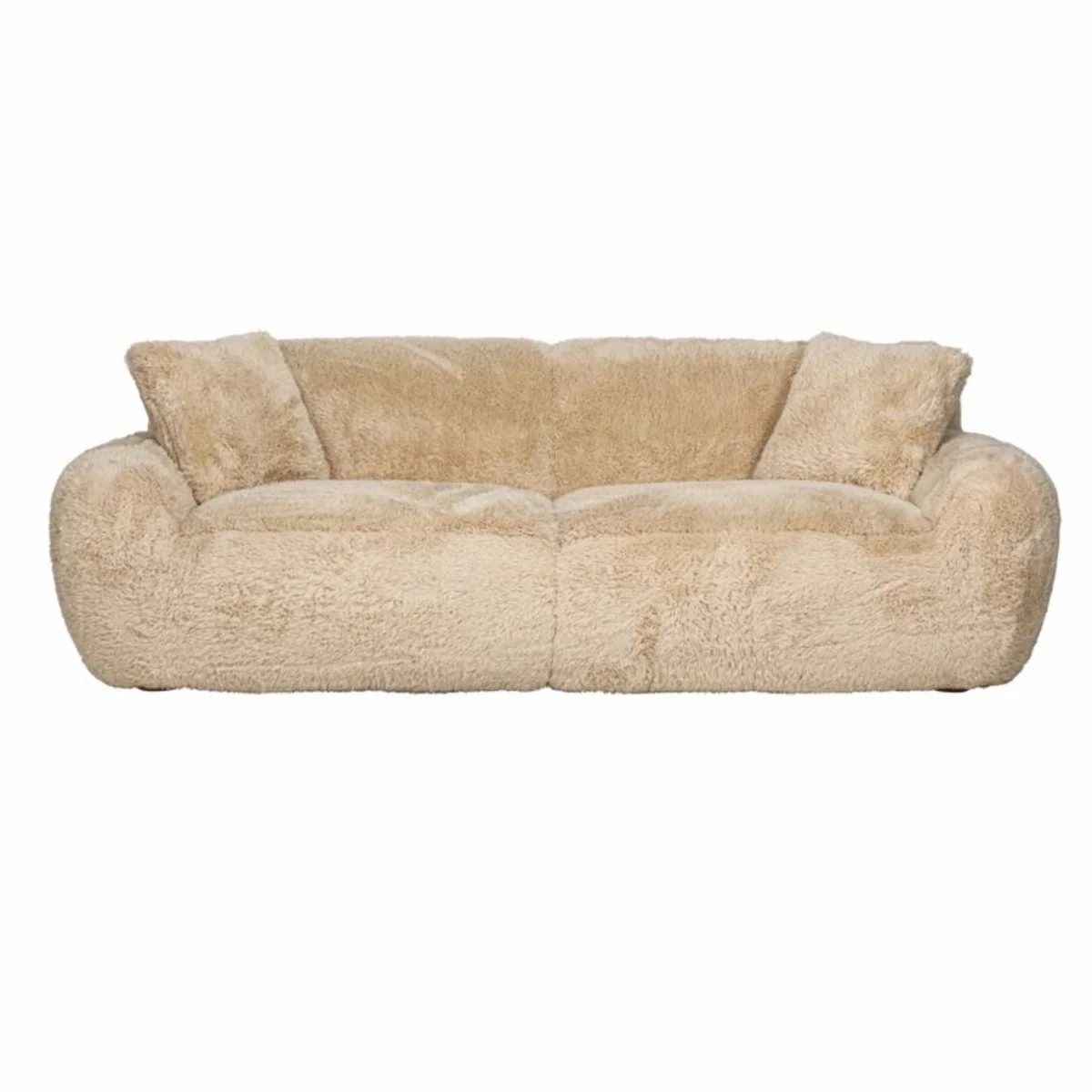 Luxus Sofa Sandfarben 240 cm - Wohnzimmer & Hotel Möbel
