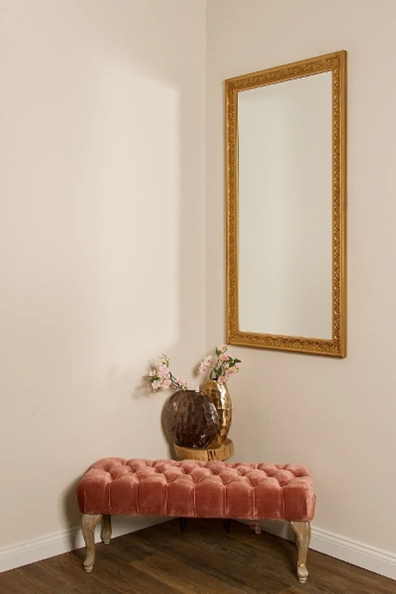 Barock Spiegel Gold 72 x H. 132 cm - Handgefertigter Barock Wandspiegel