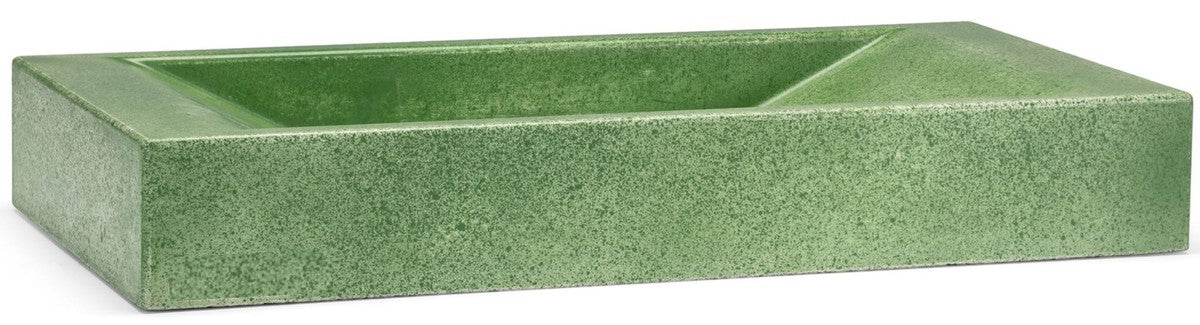 Luxus Beton Waschbecken Schale Matt Grün 60 cm