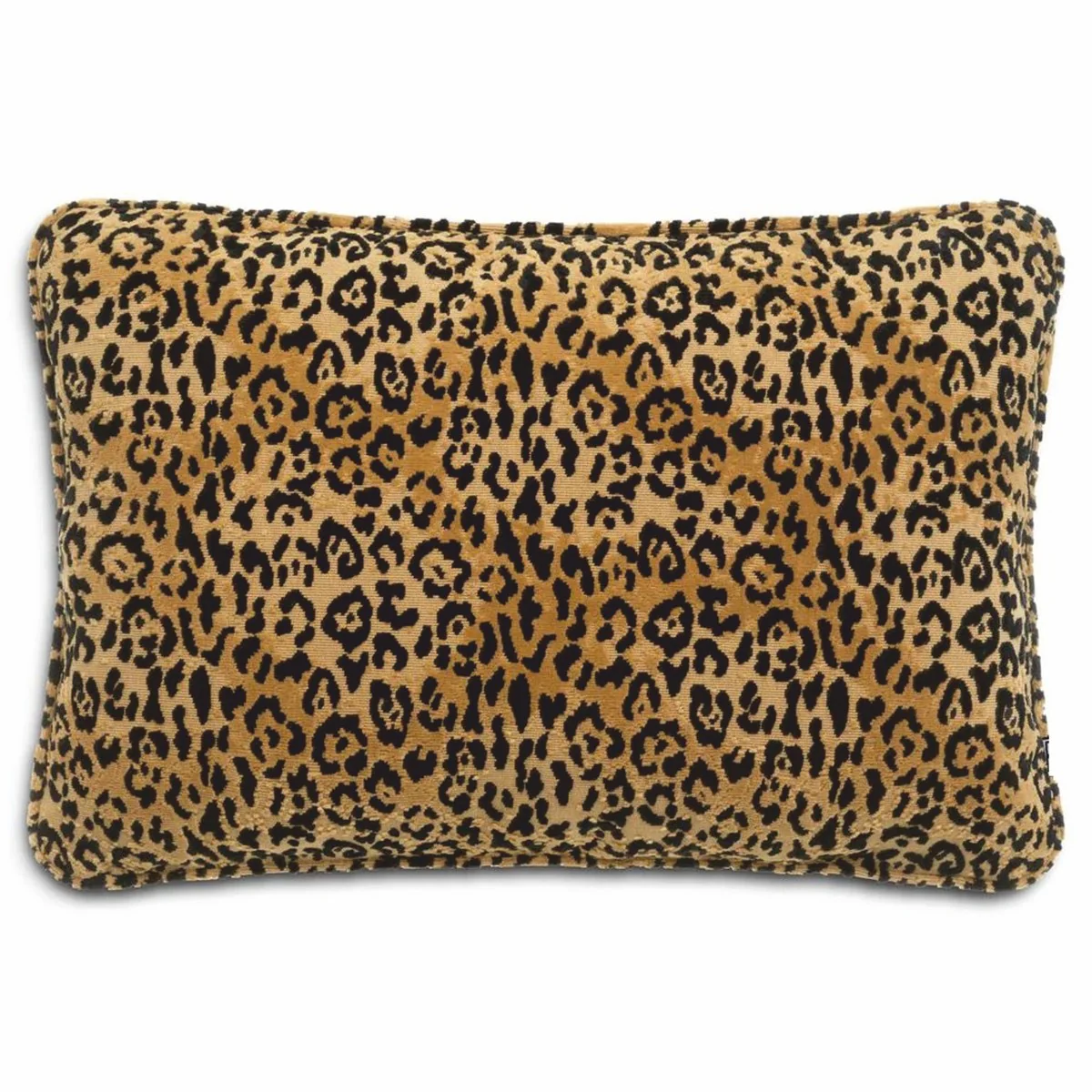 Luxus Deko Kissen Leopard Beige / Schwarz 60 x 40 cm - Deko Accessoires