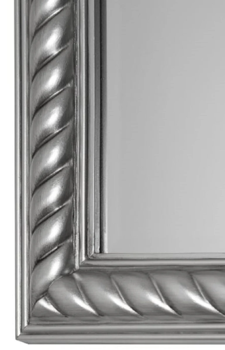 Barock Spiegel / Wandspiegel Antik Silber 62 x H. 82 cm - Möbel im Barockstil