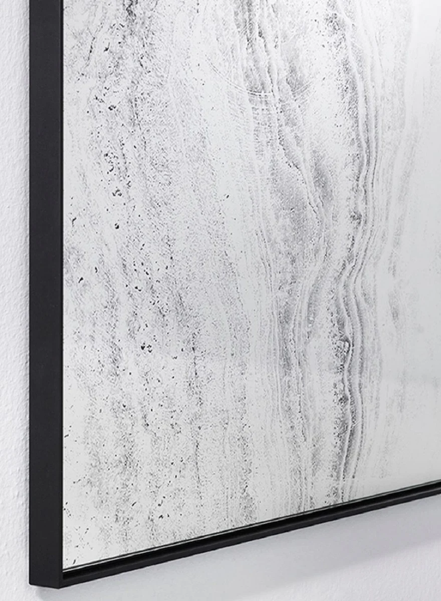 Designer Wandspiegel Schwarz 41 x 2 x H. 174 cm - Wohnzimmer Spiegel - Schlafzimmer Spiegel - Badezimmer Spiegel - Garderoben Spiegel - Luxus Kollektion