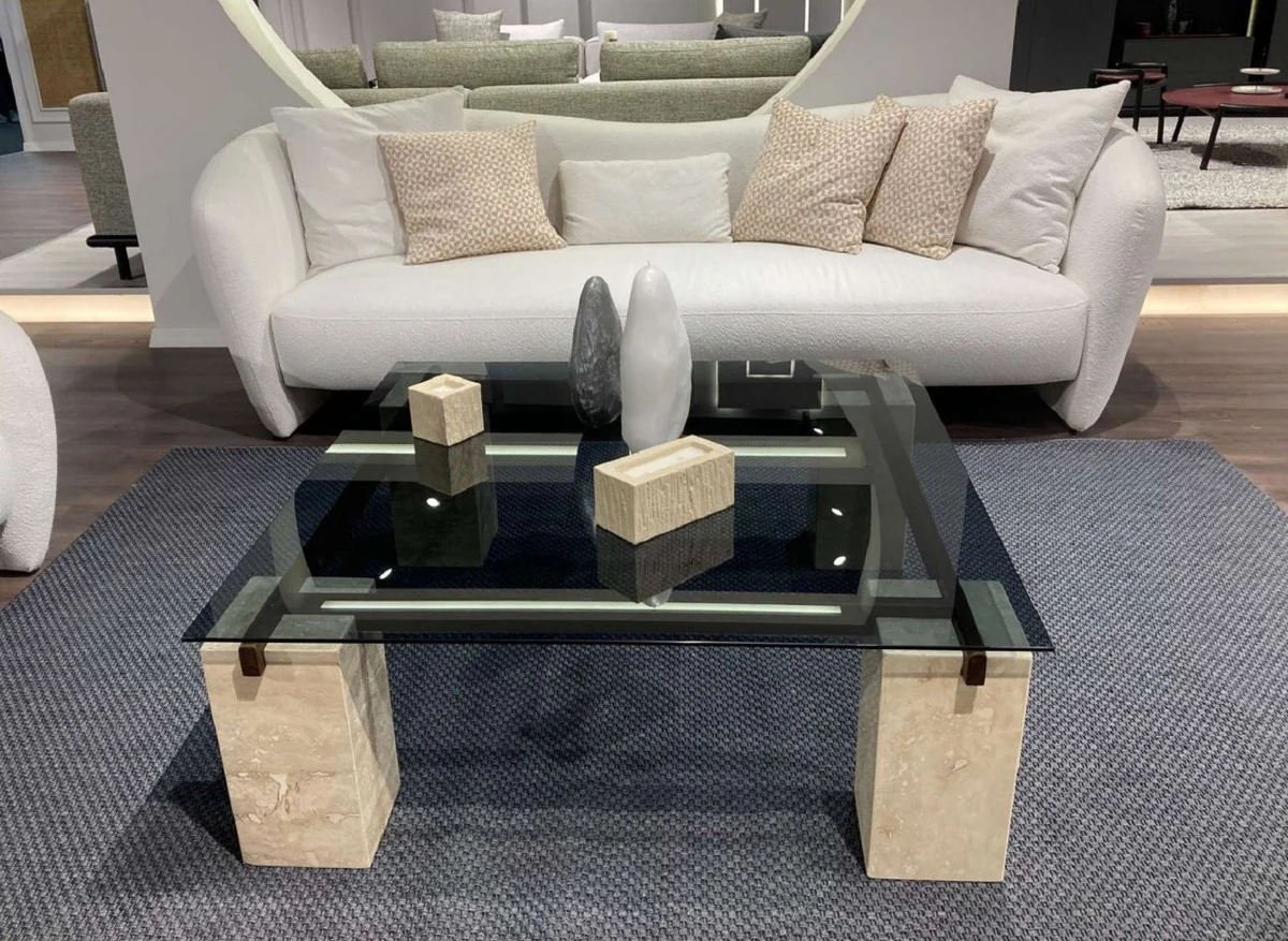 Luxus Sofa Weiß 280 x 98 x H. 90 cm - Wohnzimmer Sofa - Hotel Sofa - Wohnzimmer Möbel - Wohnzimmer Einrichtung - Hotel Möbel - Luxus Möbel - Luxus Einrichtung