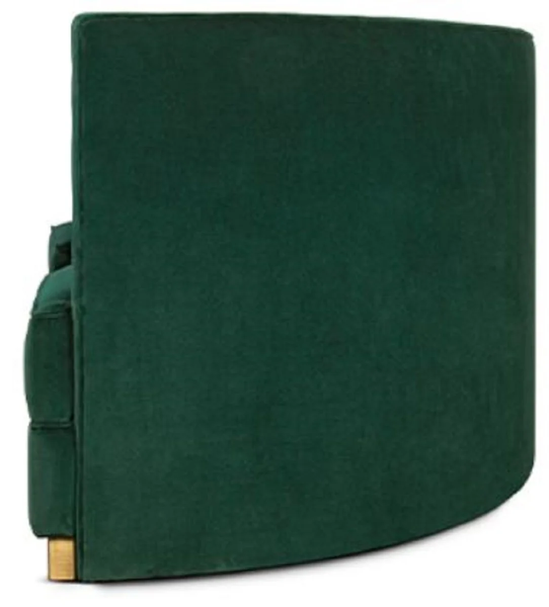 Luxus Chesterfield Samt Sofa Grün / Antik Messing 205 cm - Made in Italy