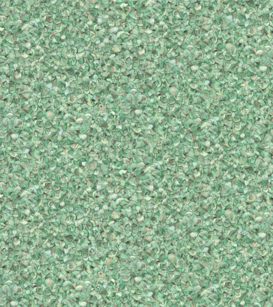 Harald Glööckler Designer Barock Vliestapete 52559 - Federn - Grün / Metallic