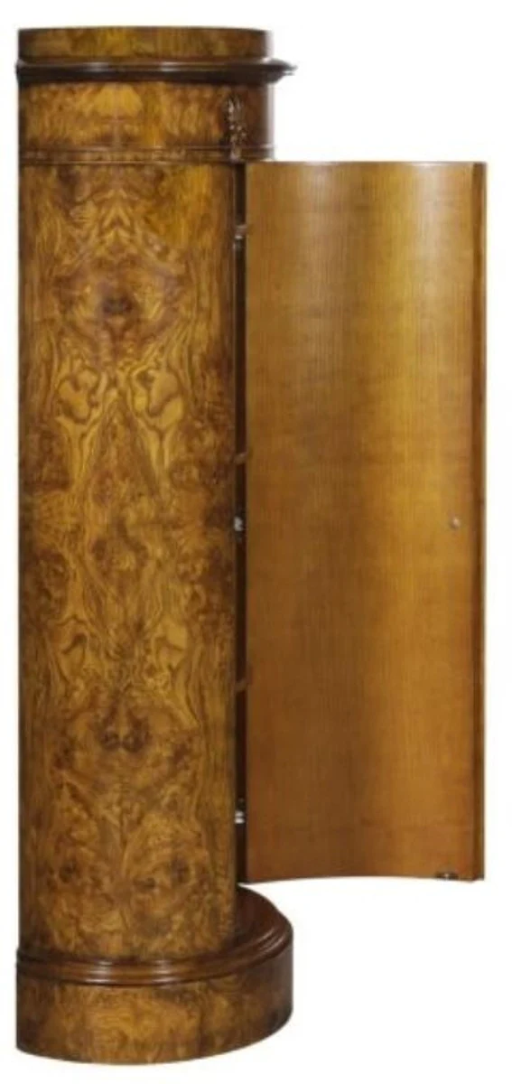 Luxus Jugendstil Kommode mit Tür Hellbraun 62 x 39 x H. 145 cm - Barock & Jugendstil Möbel