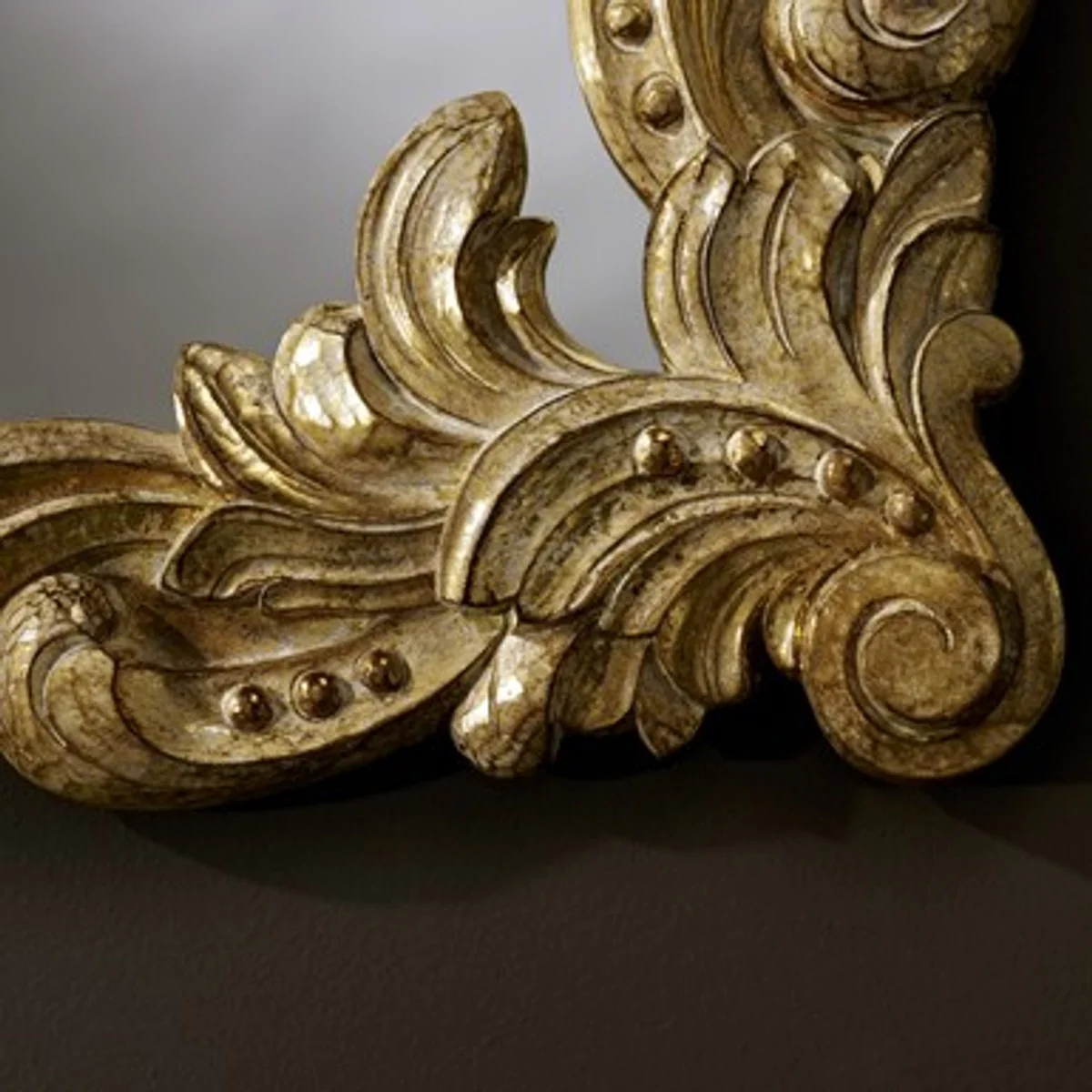 Barock Wandspiegel Antik Stil Gold 92 x 110 cm - Barocker Spiegel