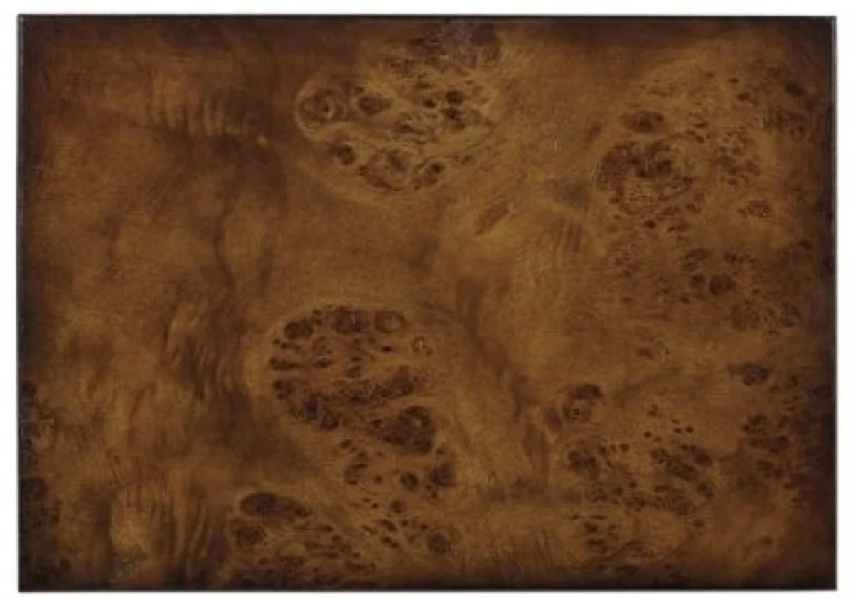 Luxus Beistelltisch Braun / Dunkelbraun 37 x 34 x H. 73 cm - Ausziehbarer Mahagoni Tisch