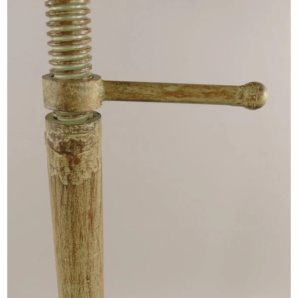 Industrie Stil Gusseisen Barhocker Rustikal Grün H. 75 cm