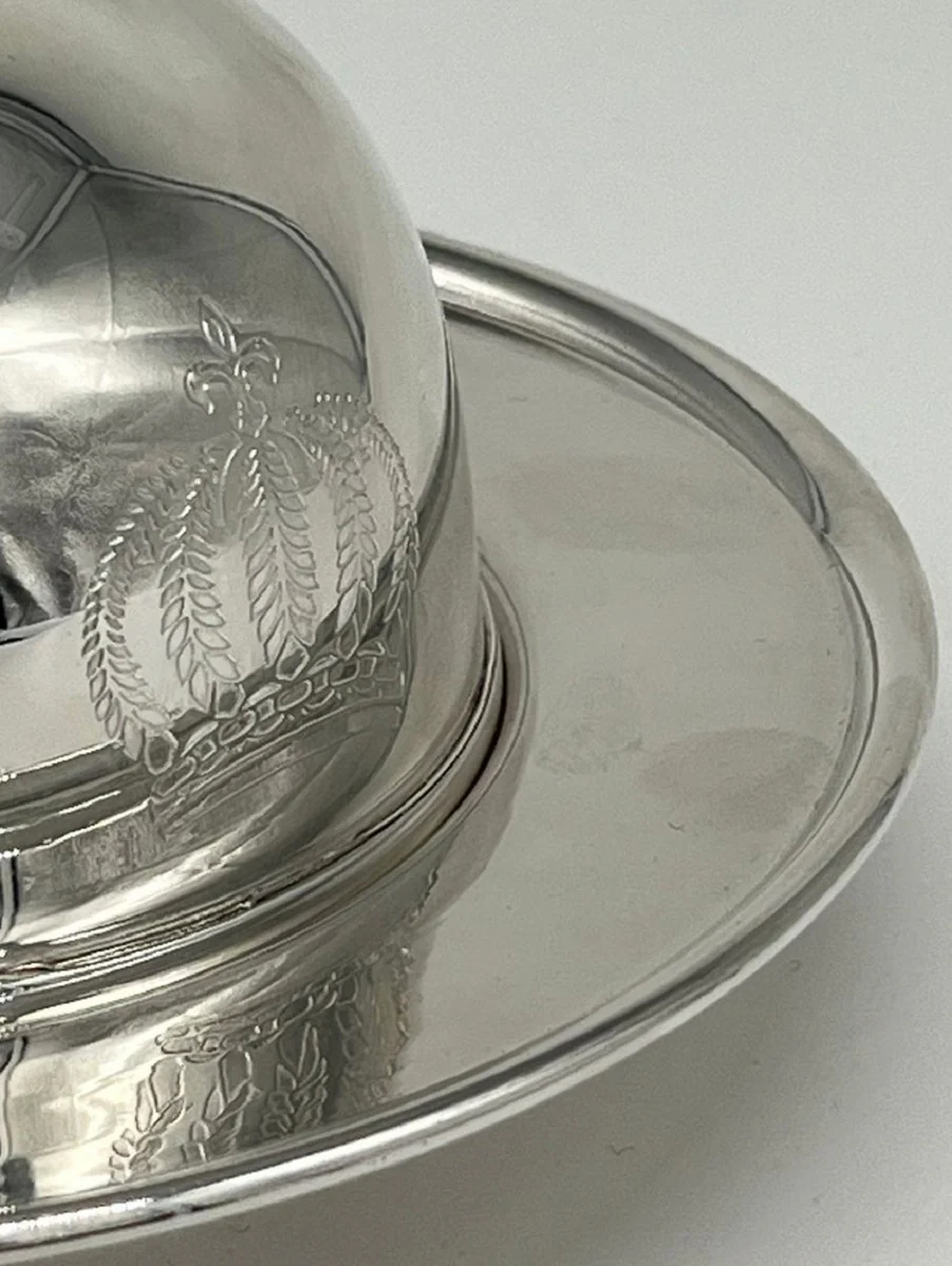 Pompöös by Luxus Barock Kaviarschale mit Deckel Silber - designed by Harald Glööckler