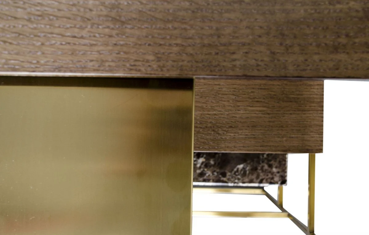 Luxus Designer Beistelltisch Gold 45 x 45 x H. 80,5 cm - Designer Möbel