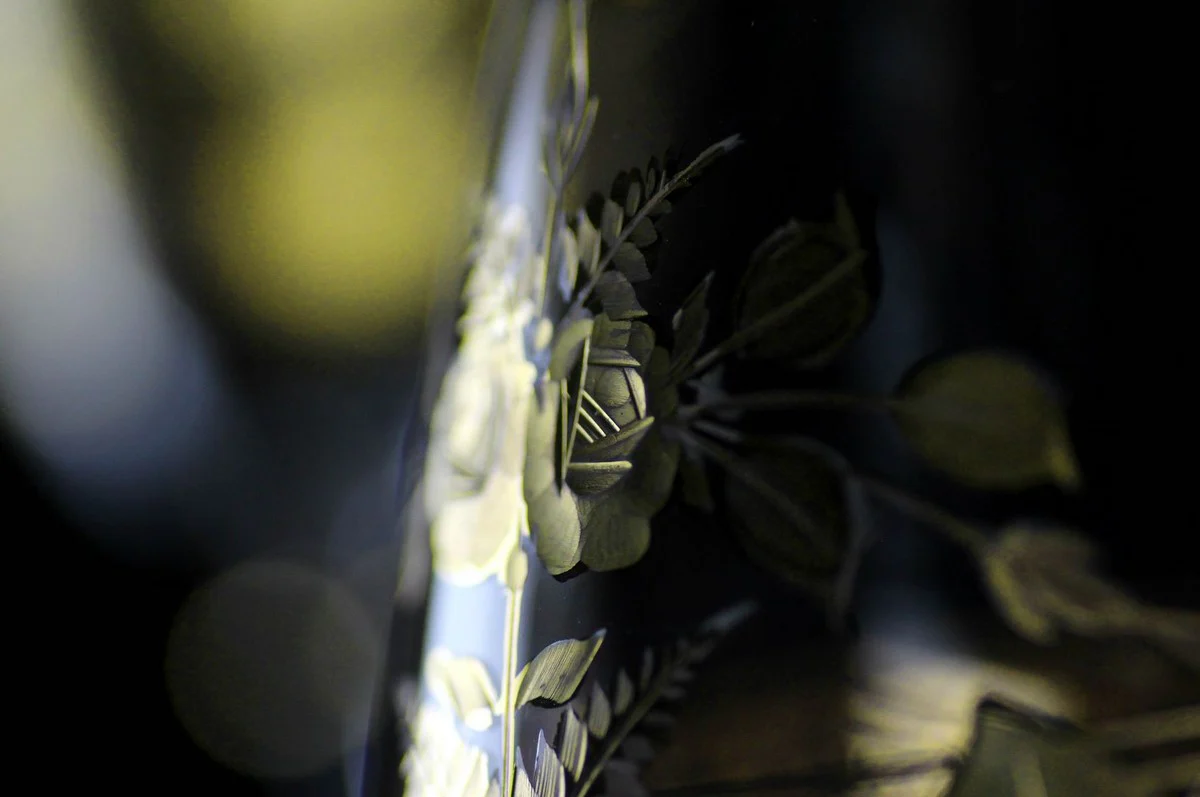 Luxus Barock Champagnerglas 6er Set Gold Ø 7 x H. 24,5 cm - Handgefertigte und handgravierte Champagnergläser - Hotel & Restaurant Accessoires - Luxus Qualität