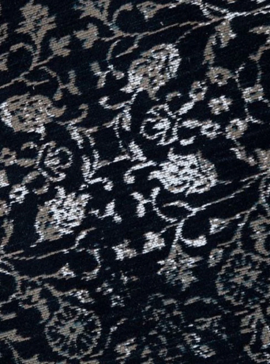 Wohnzimmer Teppich Vintage Blau / Mehrfarbig 160 x 240 cm - Rechteckiger Baumwoll Teppich - Wohnzimmer Deko Accessoires