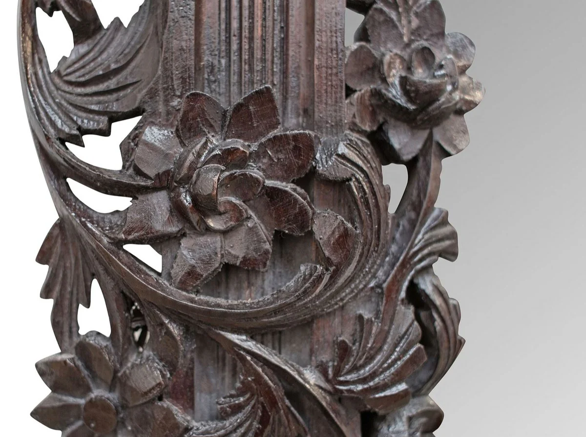 Barock Spiegel / Wandspiegel Dunkelbraun 122 x H. 224 cm - Barockstil Möbel