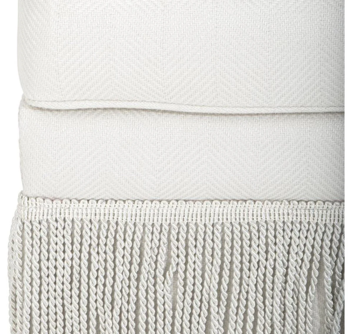 Luxus Designer Sofa Weiß 262 x 102 x H. 90 cm - Wohnzimmer Möbel