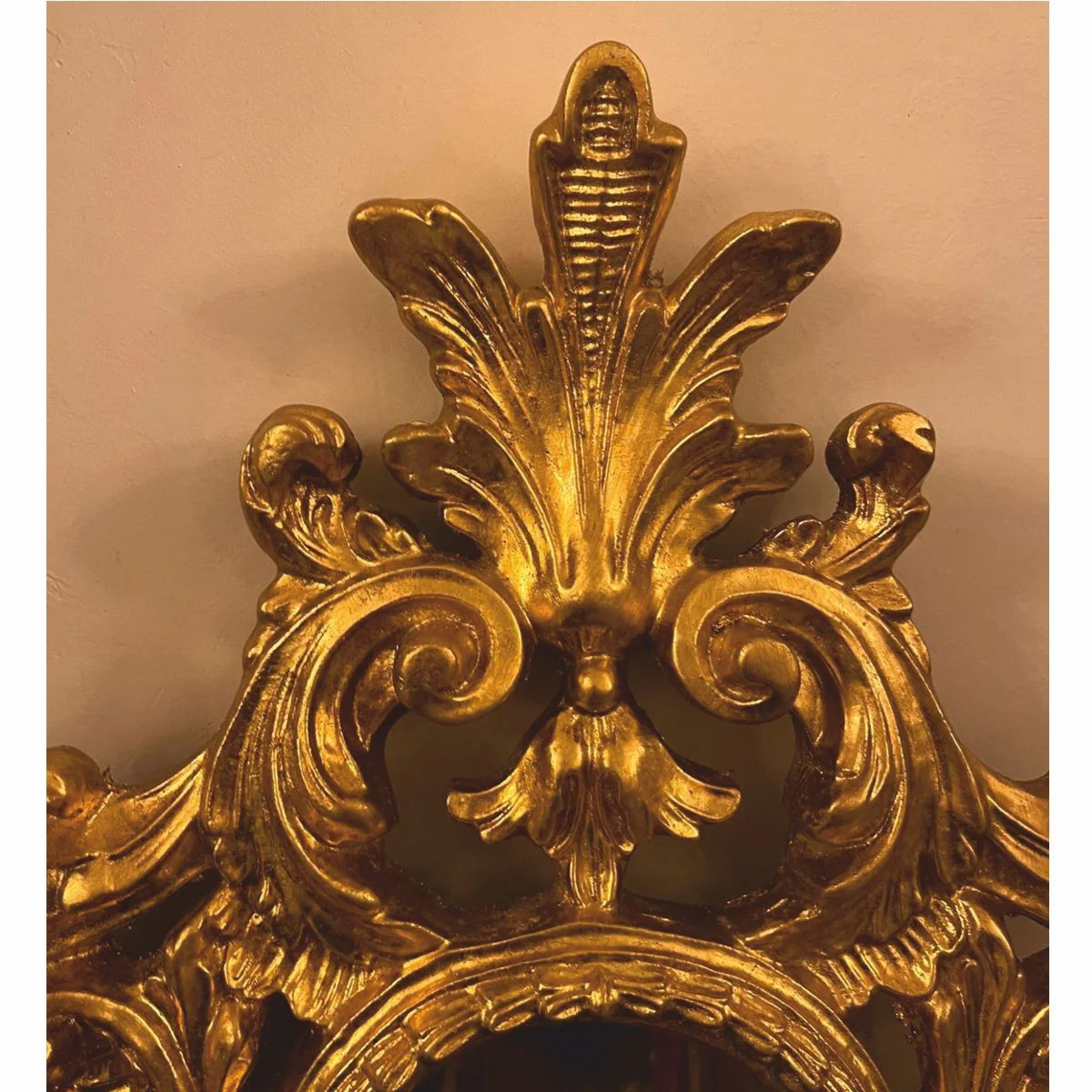 Barock Spiegel Gold H. 64 cm - Barockstil Wandspiegel