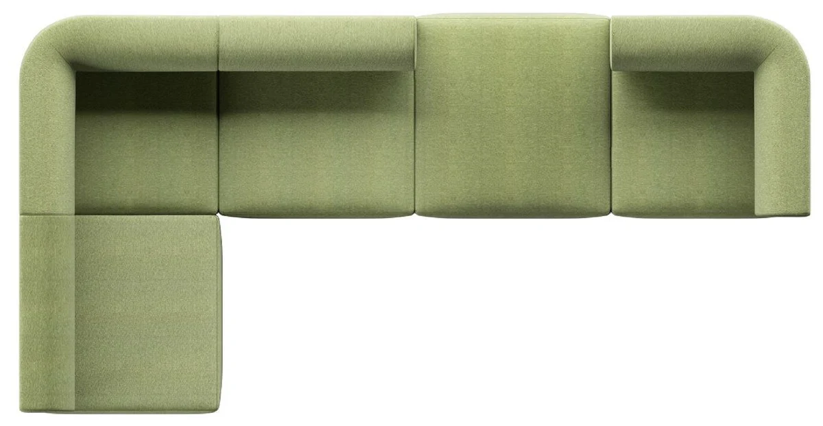 Luxus Ecksofa Grün 360 x 180 cm - Modulares Wohnzimmer Sofa - Luxus Wohnzimmer Möbel