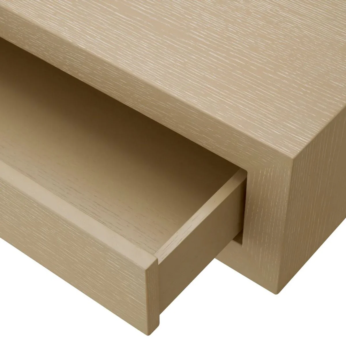 Luxus Couchtisch mit 4 Schubladen Beige 140 cm